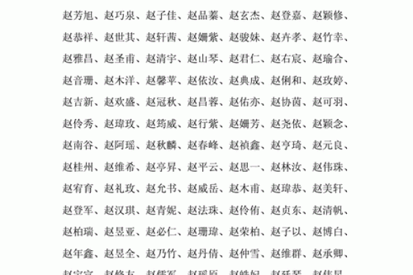 赵姓男孩名字大全-赵姓男孩起名字大全-赵姓名字大全姓名
