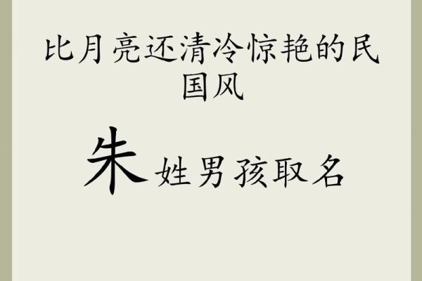 有寓意的朱姓宝宝名字推荐，好听易记姓名